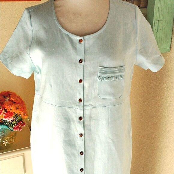 Cambridge Spirit Linen Dress and BONUS - Picture 2 of 16